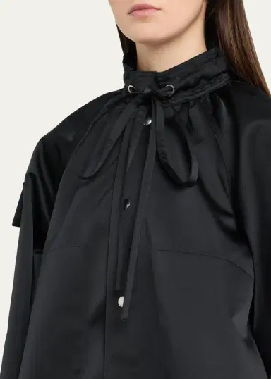 Plan C Tech Satin Stand-Collar Jacket | Thumbnail 5 Plan C Tech Satin Stand-Collar Jacket | Thumbnail 5