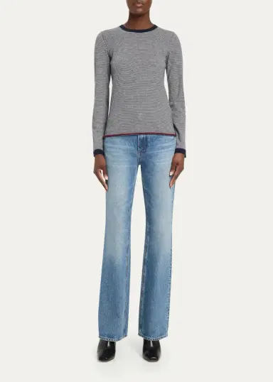 MAJESTIC FILATURES Cashmere Striped Knit Sweater | Thumbnail 2 MAJESTIC FILATURES Cashmere Striped Knit Sweater | Thumbnail 2