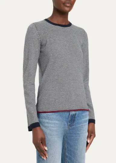 MAJESTIC FILATURES Cashmere Striped Knit Sweater | Thumbnail 4 MAJESTIC FILATURES Cashmere Striped Knit Sweater | Thumbnail 4