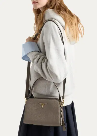 Prada Mini Leather Top-Handle Bag | Thumbnail 2 Prada Mini Leather Top-Handle Bag | Thumbnail 2