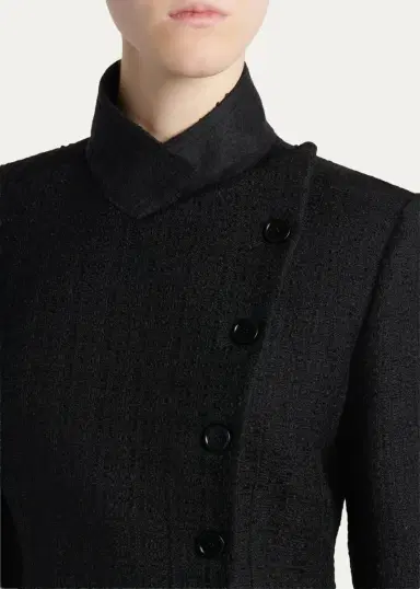 Alexander McQueen Light Tweed Single-Breasted Jacket | Thumbnail 5 Alexander McQueen Light Tweed Single-Breasted Jacket | Thumbnail 5