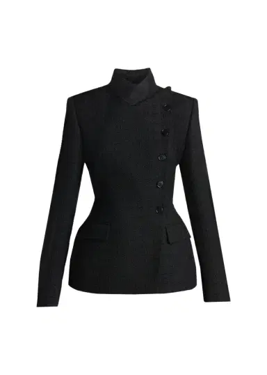 Alexander McQueen Light Tweed Single-Breasted Jacket | Thumbnail 1 Alexander McQueen Light Tweed Single-Breasted Jacket | Thumbnail 1