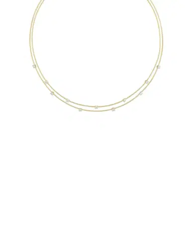 Paul Morelli 18K Yellow Gold Double Unity Necklace with 11 Diamonds | Thumbnail 1 Paul Morelli 18K Yellow Gold Double Unity Necklace with 11 Diamonds | Thumbnail 1