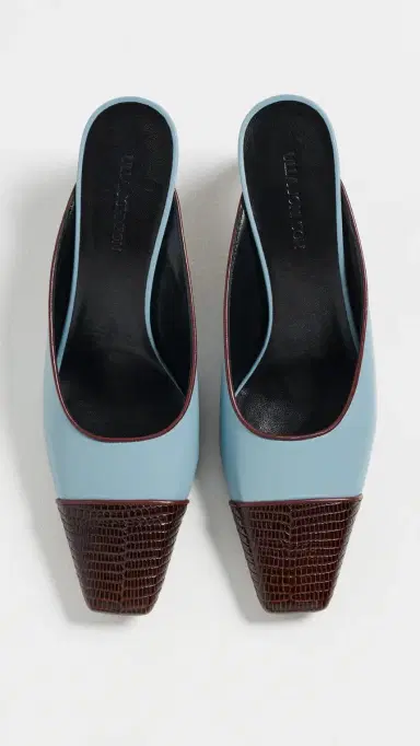 Ulla Johnson Mix Media Mid Heel Mules | Thumbnail 5 Ulla Johnson Mix Media Mid Heel Mules | Thumbnail 5