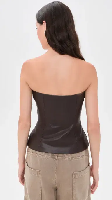 susana monaco Faux Leather Tube Top | Thumbnail 3 susana monaco Faux Leather Tube Top | Thumbnail 3