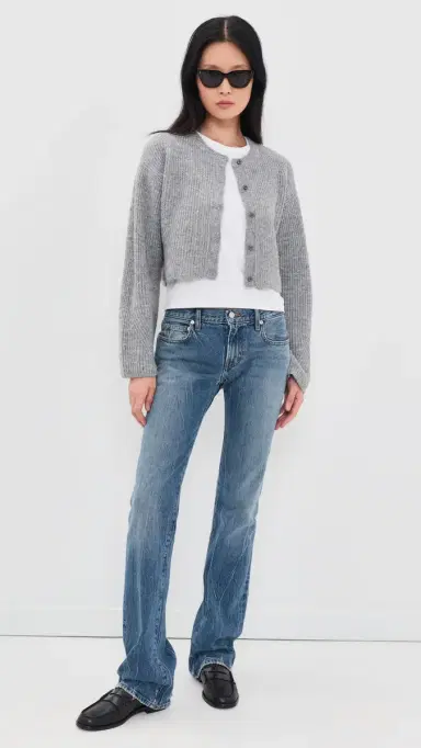 GOOD AMERICAN The Shrunken Cable Cardigan | Thumbnail 5 GOOD AMERICAN The Shrunken Cable Cardigan | Thumbnail 5