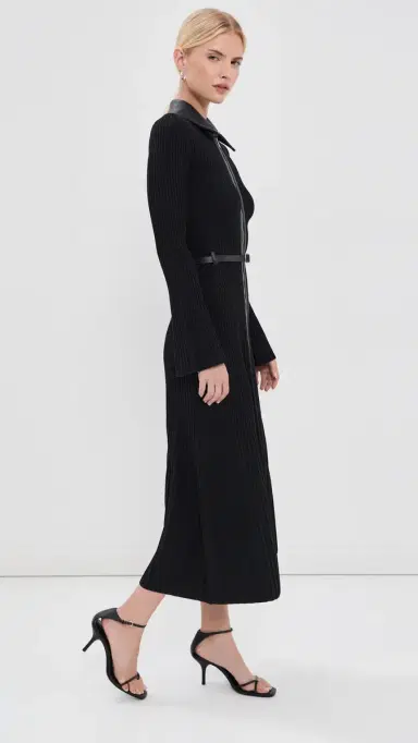 Simkhai Ismelle Collared Midi Dress | Thumbnail 4 Simkhai Ismelle Collared Midi Dress | Thumbnail 4
