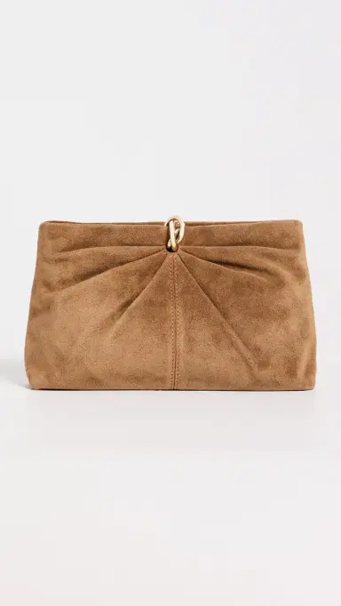 Loeffler Randall Corrine Gathered Multi Ring Suede Clutch | Thumbnail 2 Loeffler Randall Corrine Gathered Multi Ring Suede Clutch | Thumbnail 2
