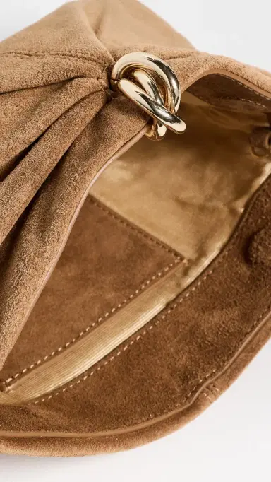 Loeffler Randall Corrine Gathered Multi Ring Suede Clutch | Thumbnail 6 Loeffler Randall Corrine Gathered Multi Ring Suede Clutch | Thumbnail 6