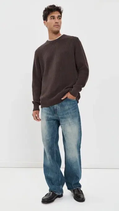 Les Deux Rib Crew Knit Sweater | Thumbnail 5 Les Deux Rib Crew Knit Sweater | Thumbnail 5