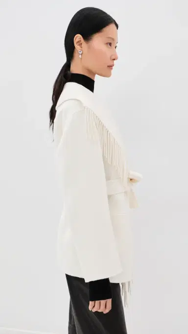 Simkhai Rowen Double-Faced Wool Fringe Jacket | Thumbnail 4 Simkhai Rowen Double-Faced Wool Fringe Jacket | Thumbnail 4