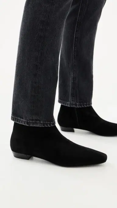 Loeffler Randall Siya Suede Flat Ankle Boots | Thumbnail 3 Loeffler Randall Siya Suede Flat Ankle Boots | Thumbnail 3