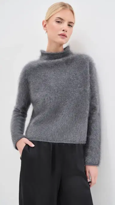 Lisa Yang Sandy Brushed Cashmere Sweater | Thumbnail 2 Lisa Yang Sandy Brushed Cashmere Sweater | Thumbnail 2