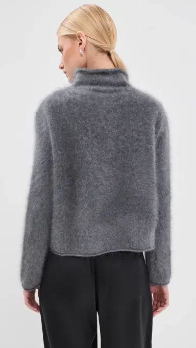 Lisa Yang Sandy Brushed Cashmere Sweater | Thumbnail 3 Lisa Yang Sandy Brushed Cashmere Sweater | Thumbnail 3