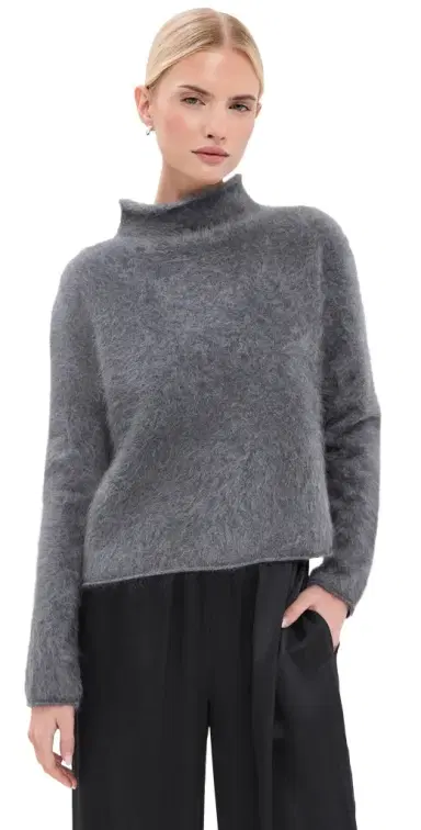 Lisa Yang Sandy Brushed Cashmere Sweater | Thumbnail 1 Lisa Yang Sandy Brushed Cashmere Sweater | Thumbnail 1