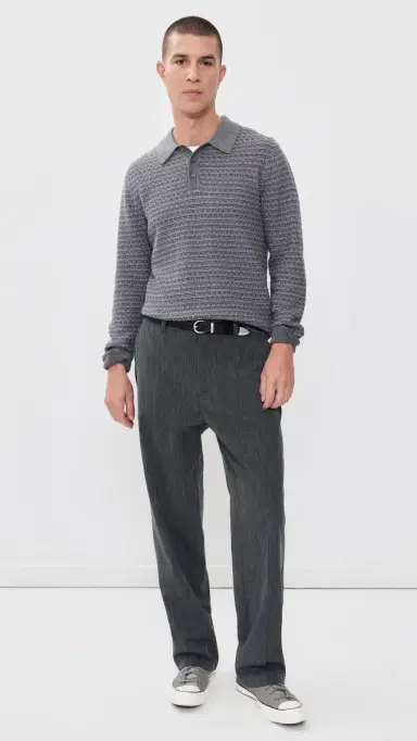 Wax London Oban Mini Geo Polo Sweater | Thumbnail 5 Wax London Oban Mini Geo Polo Sweater | Thumbnail 5