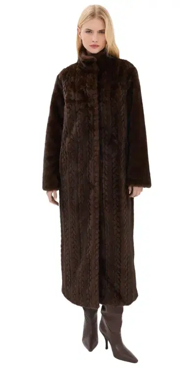 Avec Les Filles Combo Body Long Coat | Thumbnail 1 Avec Les Filles Combo Body Long Coat | Thumbnail 1
