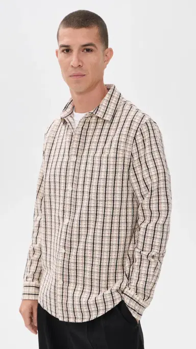 Wax London Shelly Dobby Check Button Down Shirt | Thumbnail 2 Wax London Shelly Dobby Check Button Down Shirt | Thumbnail 2
