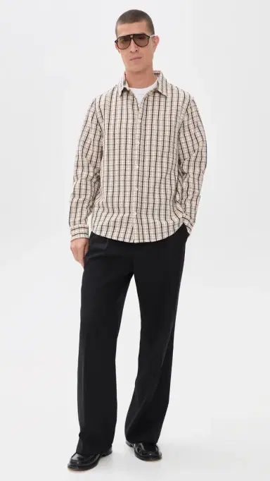 Wax London Shelly Dobby Check Button Down Shirt | Thumbnail 5 Wax London Shelly Dobby Check Button Down Shirt | Thumbnail 5
