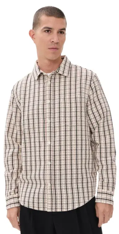 Wax London Shelly Dobby Check Button Down Shirt | Thumbnail 1 Wax London Shelly Dobby Check Button Down Shirt | Thumbnail 1