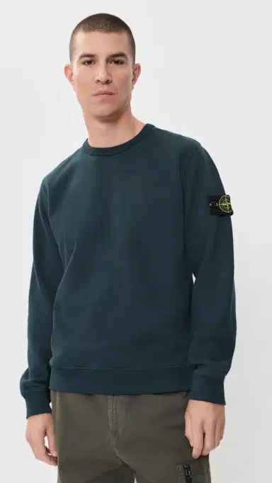 Stone Island Brushed Organic Cotton Fleece Sweatshirt | Thumbnail 2 Stone Island Brushed Organic Cotton Fleece Sweatshirt | Thumbnail 2