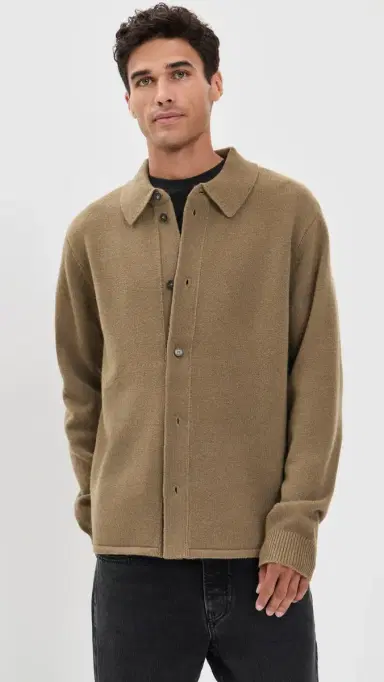 Frame Boiled Wool Shirt Sweater | Thumbnail 2 Frame Boiled Wool Shirt Sweater | Thumbnail 2