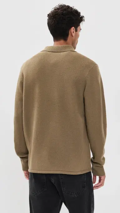 Frame Boiled Wool Shirt Sweater | Thumbnail 3 Frame Boiled Wool Shirt Sweater | Thumbnail 3