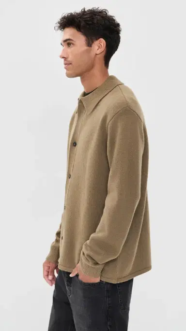 Frame Boiled Wool Shirt Sweater | Thumbnail 4 Frame Boiled Wool Shirt Sweater | Thumbnail 4