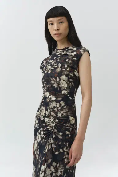 Simkhai Acacia Draped Jersey Midi Dress | Thumbnail 4 Simkhai Acacia Draped Jersey Midi Dress | Thumbnail 4