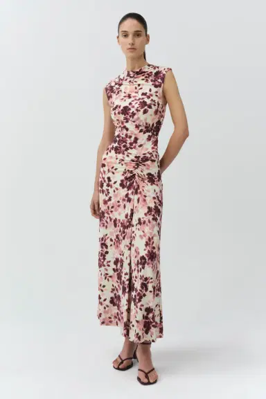 Simkhai Acacia Draped Jersey Midi Dress | Thumbnail 4 Simkhai Acacia Draped Jersey Midi Dress | Thumbnail 4