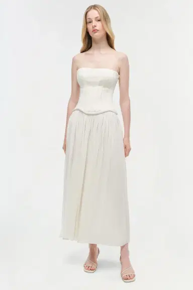 Simkhai Adalys Strapless Jersey Dress | Thumbnail 2 Simkhai Adalys Strapless Jersey Dress | Thumbnail 2