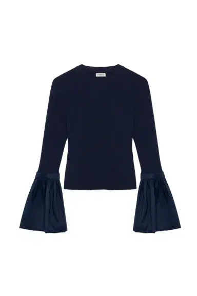Simkhai Agata Taffeta Knit Top | Thumbnail 1 Simkhai Agata Taffeta Knit Top | Thumbnail 1