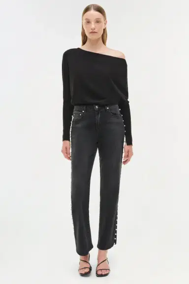 Simkhai Amelia Straight Leg Jean | Thumbnail 2 Simkhai Amelia Straight Leg Jean | Thumbnail 2