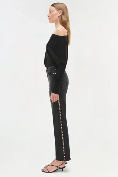 Simkhai Amelia Straight Leg Jean | Thumbnail 4 Simkhai Amelia Straight Leg Jean | Thumbnail 4