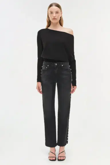 Simkhai Amelia Straight Leg Jean | Thumbnail 6 Simkhai Amelia Straight Leg Jean | Thumbnail 6
