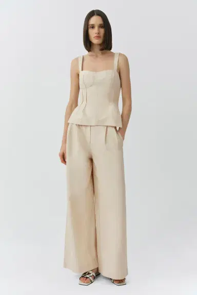 Simkhai April Cotton Faille Bustier Top | Thumbnail 2 Simkhai April Cotton Faille Bustier Top | Thumbnail 2