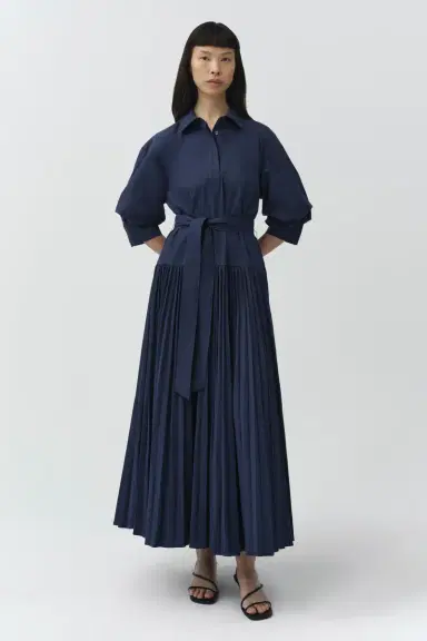 Simkhai Arlo Belted Cotton Maxi Dress | Thumbnail 2 Simkhai Arlo Belted Cotton Maxi Dress | Thumbnail 2