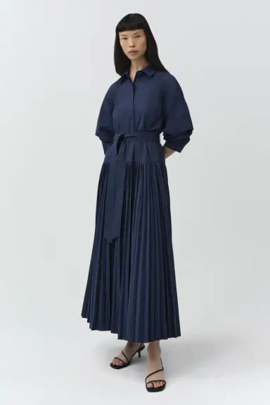 Simkhai Arlo Belted Cotton Maxi Dress | Thumbnail 4 Simkhai Arlo Belted Cotton Maxi Dress | Thumbnail 4