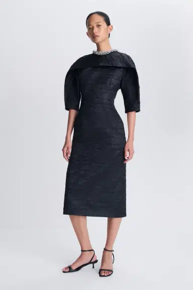 Simkhai Ashleigh Embellished Satin Midi Dress | Thumbnail 5 Simkhai Ashleigh Embellished Satin Midi Dress | Thumbnail 5