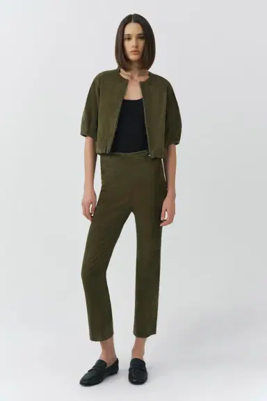 Simkhai Austyn Short Sleeve Suede Jacket | Thumbnail 2 Simkhai Austyn Short Sleeve Suede Jacket | Thumbnail 2