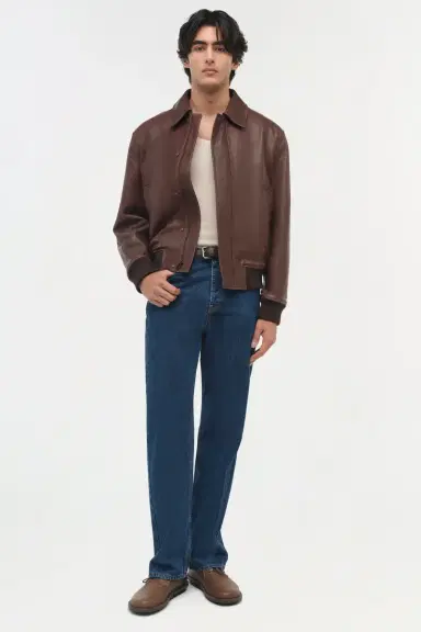 Simkhai Bauer Leather Blouson Jacket | Thumbnail 3 Simkhai Bauer Leather Blouson Jacket | Thumbnail 3