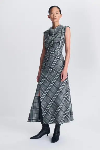 Simkhai Burke Draped Midi Dress | Thumbnail 5 Simkhai Burke Draped Midi Dress | Thumbnail 5