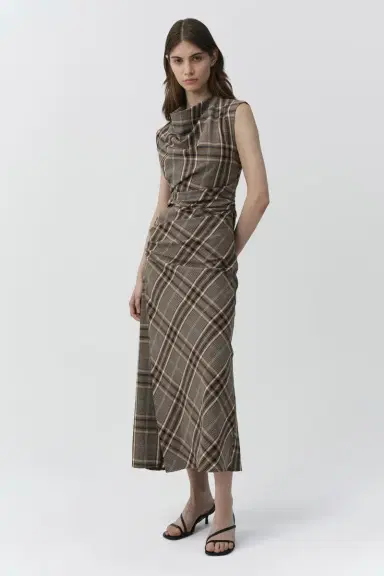 Simkhai Burke Draped Midi Dress | Thumbnail 4 Simkhai Burke Draped Midi Dress | Thumbnail 4