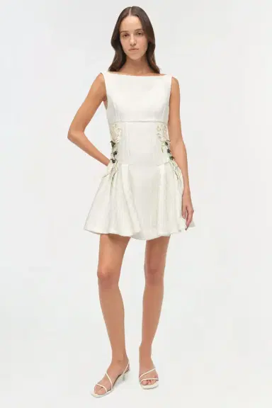 Simkhai Calilly Floral Jacquard Mini Dress | Thumbnail 2 Simkhai Calilly Floral Jacquard Mini Dress | Thumbnail 2