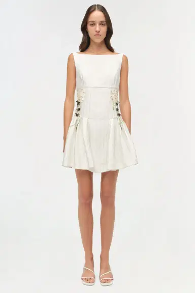 Simkhai Calilly Floral Jacquard Mini Dress | Thumbnail 6 Simkhai Calilly Floral Jacquard Mini Dress | Thumbnail 6