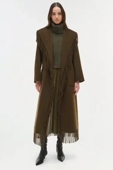 Simkhai Carrie Fringe Coat | Thumbnail 2 Simkhai Carrie Fringe Coat | Thumbnail 2