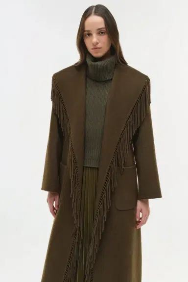 Simkhai Carrie Fringe Coat | Thumbnail 3 Simkhai Carrie Fringe Coat | Thumbnail 3