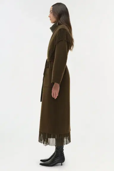 Simkhai Carrie Fringe Coat | Thumbnail 4 Simkhai Carrie Fringe Coat | Thumbnail 4