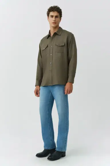 Simkhai Carter Refined Workwear Shirt | Thumbnail 4 Simkhai Carter Refined Workwear Shirt | Thumbnail 4