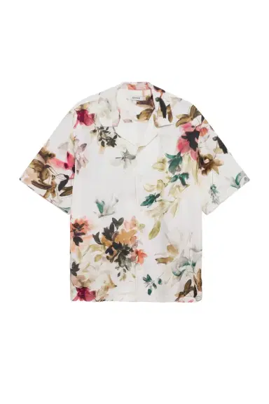 Simkhai Casper Floral Printed Silk Shirt | Thumbnail 1 Simkhai Casper Floral Printed Silk Shirt | Thumbnail 1